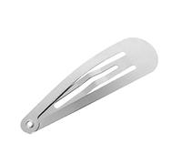 50pcs Silver Tone Hair Clips Craft Bow Headwear Decoration 4/5/6cm