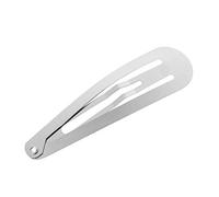 50pcs Silver Tone Hair Clips Craft Bow Headwear Decoration 4/5/6cm