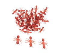 50Pcs Simulation Ants Realistic Plastic Ant Prank for Halloween April Fool's Day and Party Decorations Brown for Joking and Scaring Friends