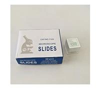50pcs Single Concave Microscope Slides And 100pcs Cover Glass Slips fit for Liquid Specimen Preparation 7103 Type