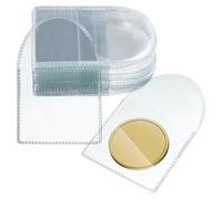 50Pcs Single Pocket Coin Sleeves Storage Sleeves Protectors Clear Holders for Collectors Protector Single Pocket Coin Sleeve