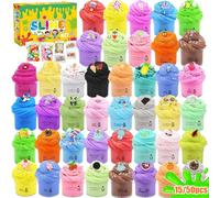 50Pcs Slime Kit, Mini Butter Slime Pack, DIY Putty Slime for Girls, Boys, Classroom Prizes, Party Favors, Birthday Gifts, Soft & Non-Sticky Stress Relief Fidget Toys for Kids