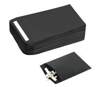 50Pcs Small Black Self-Adhesive Envelopes - Seed Packets, Kraft Paper Coin and Money Envelopes for Seeds, Coins, Wages, Beads, Stamps (10x6cm/3.9x2.4inch)