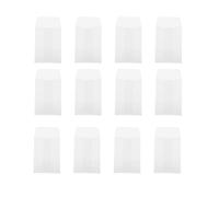 50pcs Small Cards Envelopes White Vegetable Parchment for Organizing | Small Accessories, Tidy Storage, Practical Use, Hangtag Pouches, Coin and Tag Packing