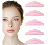 50PCS Small Lash Lift Shields, Pink Silicone Eyelash Rods for Perm Curls Kits Reusable S Eyelash Lifting Pads Eyelashes Makeup Tool Lash Lift Kit for Balm Lifter Roller DIY and Salon Use