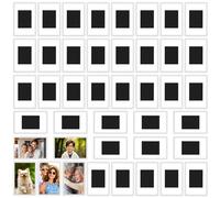 50Pcs Small Magnetic Photo Frame - Mini Picture Frames for Photos 7 x 4.5cm/2.75 x 1.77 Inches Personalised Fridge Magnets Acrylic Photo Frame Blank Photo Frames Insert Fridge Magnets