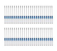50Pcs Small Screwdriver Flat & Slotted Bit Ergonomic Crystal Handle Ideal for Home Offices Use Flat Heads
