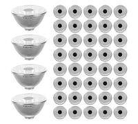 50pcs Small Spotlight Lamp Shade Plastic Decorative Light Cover | High-transparency Plastic Material, Easy Installation, Suitable for Lawn Lights and Model Making Displays