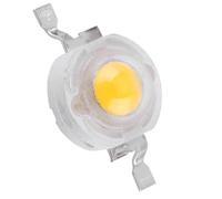 50pcs SMD 1W High Power LED Lamp Beads Cool Warm White LED Light Beads for Floodlight Spotlight Aluminum Material (Warm White)