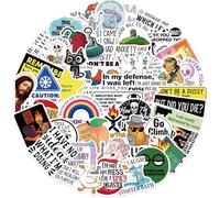 50Pcs Snarky Meme Waterproof Vinyl Stickers for Adults, Meme Stickers for Laptop Skateboard Water Bottle