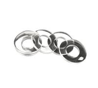 50pcs Soft/Hard Plastic PVC Transparent Insulating Plain Gasket Ring Spacer Flat Washer(Soft,M6x18x1mm)
