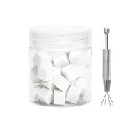 50PCS Soft Nail Sponges for Ombre, High Density Foam Sponge with Nail Art Pen, Ombre Nail Brush for Color Gradient and Flowering Manicure Nail Art