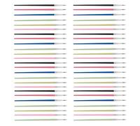 50Pcs Soft Nylon Hairs Fine Tip Round Flat Brush Head Artist Paintbrush Craft Painting Tool Professional Art Brushes Painting Brushes for Coloring