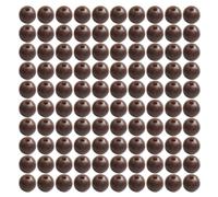 50pcs Soft Rubber Carp Fishing Beads Round Floating Shock Rig Rig Beads for Durable Line Protection and Fishing Lure Setup (6mm brown 1)