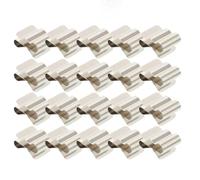 50Pcs Solar Panel Cable Clips Stainless Steel Cable Clip Professional PV Cable Clips Wire Clips Photovoltaic Cable Clamp 1.88X1.25X0.60cm