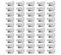 50pcs Solar Photovoltaic Cable Clamps in Stainless Steel, Reliable 2-Wire Grips for Efficient Panel Setup, for ideal for Large Scale Energy Installations