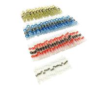 50pcs Solder Seal Wire Connector, Sopoby Solder Seal Heat Shrink Butt Connectors Terminals Electrical Copper(22Red 13Blue 10White 5Yellow)