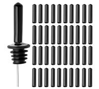 50Pcs Speed Pourer Caps, Liquor Pourer Cap Rubber Bottle Pour Dispenser Spout Dust Covers, Rubber Bottle Pourer Cover for Olive Oil Liquor Vinegar Bottles