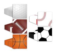 50PCS Sports Napkins Sports Party Decorations All Star Basketball Football Golf Baseball Soccer Disposable Paper Napkins Table Decor for Boys Birthday Party Supplies (6.5 * 6.5 Inches)