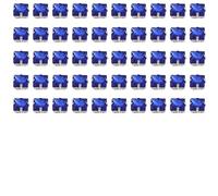50pcs Square Claw Sew on Glass Rhinestones Crystals with Hole 8mm Claw Gems Embellishments for DIY Crafting