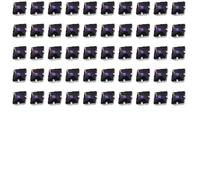 50pcs Square Claw Sew on Glass Rhinestones Crystals with Hole 8mm Purple Claw Gems Embellishments for DIY Crafting