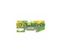 50Pcs ST4-QU-PE Ground Wire Connector Spring-cage ST 4 Conductors ST 4 QUATTRO PE Electrical Termin Din Rail Terminal Block