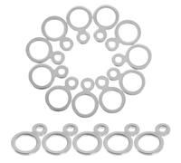 50pcs Stainless Steel Double Hole Connector 8 Shaped Fastener