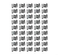 50pcs Stainless Steel Greenhouse Glass Clips for Securing Glass Panels, W and Z Type Glazing Clips for Greenhouses and (50 Z Clips)