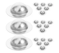 50pcs Stainless Steel Roofing Screw Caps with Corrosion Protection | Silver Colour Finish, Quick Application for Residential Roofing, Suitable for Asphalt and Roofing Hardware