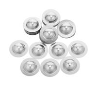 50pcs Stainless Steel Roofing Screw Caps with Weatherproof Coverage | Rapid Application for Roof Installations and Leak Repair, Clean Finish Silver Design, for Homeowners