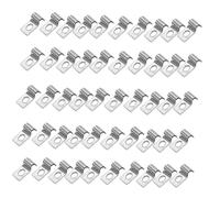 50Pcs Stainless Steel Single Sided Pipe Clamp U Metal Cable Clamps Single Hole Heavy Duty Pipe Banding Clamp Easy to Use Hole Heavy Duty Banding
