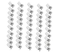 50Pcs Stainless Steel Single Sided Pipe Clamp U Metal Cable Clamps Single Hole Heavy Duty Pipe Banding Clamp Easy to Use Stainless Steel Sided