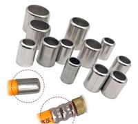 50Pcs Stainless Steel Sleeve Pipe Exhaust Connectors，High-Pressure Hose Crimp Tools (11.5MM-18MM) for Soft Tube Joining(18mm)