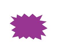50Pcs Starburst Signs Fluorescent Price Signs, Star Shape Signs Price Eye-catching, Retail Store Price Label Garage Sale Supplies Tags for Store Shop Purple