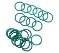 50pcs Steam Iron Boiler Cap O Ring Seal Rubber Universal Replacement Green | Heat Resistant Washer Gasket, Reliable Pressure Sealing, Flexible Easy Installation for Compatible Steam Boiler Lids