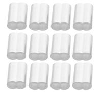 50pcs Steel Wire Rope Aluminum Double Barrel Crimp Sleeve M6 Silver | Cold Pressed 8 Shape Design, Quick Installation, Vibration Resistant Connection, for Craft and Construction
