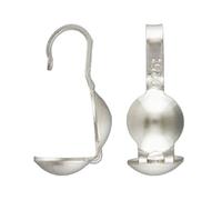 50pcs Sterling Silver Calotte Ends Clamshell End Cap Endcap Knot Cover (10mm) for Jewelry Craft Making Findings SS187