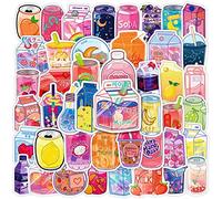 50PCS Stickers for Beverage,Drinks Stickers,Teens Boys and Girls Sticker Pack Vinyl Skateboard Guitar Door Laptop Luggage Car BikeWater Bottle Birthday Party Supplies Stickers