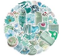 50PCS Stickers for Green,Green Stickers,Teens Boys and Girls Sticker Pack Vinyl Skateboard Guitar Door Laptop Luggage Car Bike Water Bottle Birthday Party Supplies Stickers