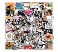 50PCS Stickers for Nubian Goat Aesthetic Vinyl Waterproof Stickers for Water Bottle,Laptop,Phone,Scrapbooking,Journaling,Car Decals Gifts for Kids Teens Girls Adults for Party Supplies Favors Decor