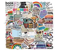 50PCS Stickers for Reading,Read Stickers,Teens Boys and Girls Sticker Pack Vinyl Skateboard Guitar Door Laptop Luggage Car Bike Water Bottle Birthday Party Supplies Stickers