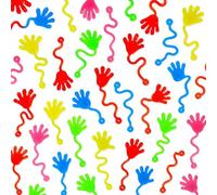 50PCS Sticky Hands, Stretchy Sticky Hands for Kids Party, Fun Sticky Men Party Bag Fillers, Sticky Hands Toy for Birthday, Easter and Christmas, 10.6*4 cm, TPR Material