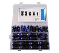 50pcs Straight Push Connectors 4/6/8/10/12 mm Quick Release Pneumatic Connectors