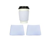 50pcs Sublimation Blank Neoprene Reusable Hot Coffee Cup Insulator Sleeves DIY Heat Transfer Print Neoprene Hot Coffee and Tea Cup Holder Sleeves Cover for Coffee, McDonalds, Dunkin Donuts