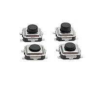 50PCS Super Tiny Tactile Push Button Switch Phone Button SMD Micro Momentary Switch 3X3mm SMD PCB mounting Black,H 1.5mm