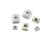 50pcs T Block Square Nut M3 M4 M5 M6 Slot T-nut Sliding Nuts For 2020(20 M6)
