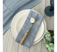 50pcs Table Napkins,Cotton Fabric Serviette,Kitchen Tea Towel Suitable For Wedding Christmas Dinner Table Decoration(Dusty blue)