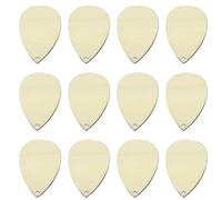 50pcs Teardrop Wood Earring Pendants with Hole for Crafters | Unfinished Khaki Blanks, Smooth Surface, Ready to Paint, Beginner Makers, Keychains, Classroom Crafts