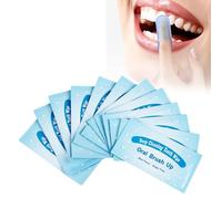 50Pcs Teeth Wipe Cloth Mint Flavor Freshen Mouth Breath Tooth Cleaning Cloth Oral Tooth Deep Cleaning Wipes