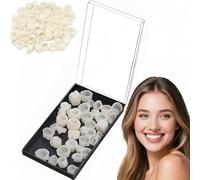 50pcs Temporary Crown Kit for Teeth Revitalize,Temporary Crowns for Teeth,Tooth Caps for Broken Tooth,T-emporary Tooth Replacement,Filler for Missing Tooth,Clip On Veneer,Dental Filling Kit,Oral Care